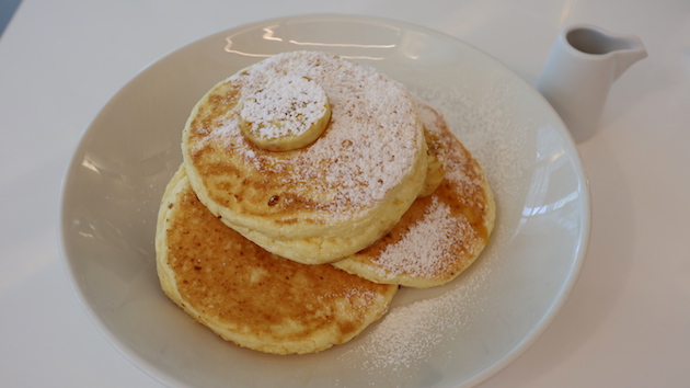 今日はリコッタパンケーキです