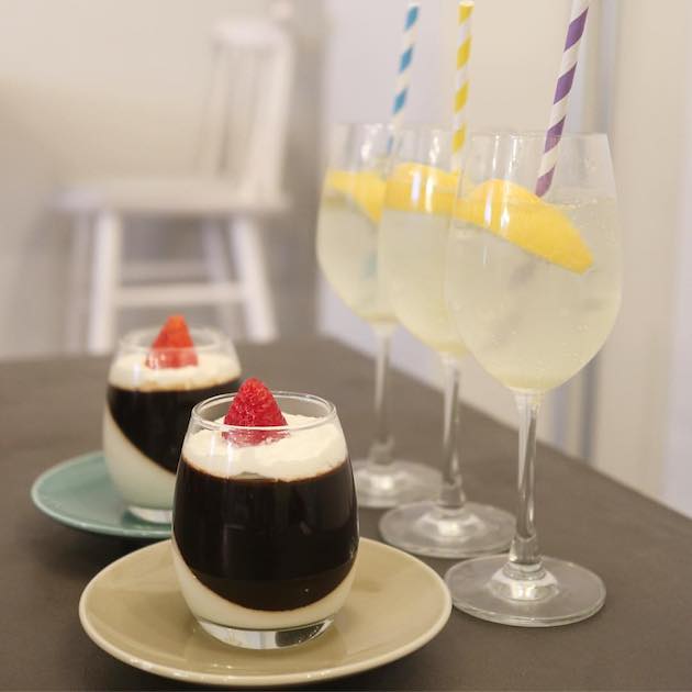 今日はコーヒーゼリーです