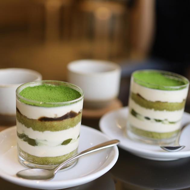 今日は抹茶のティラミスです