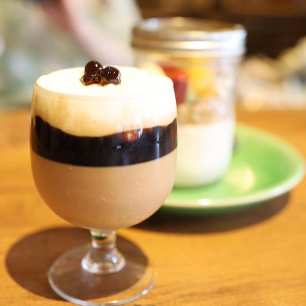 今日はタピオカミルクティプリンです