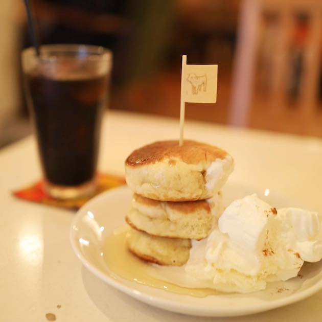 今日はlampホットケーキです