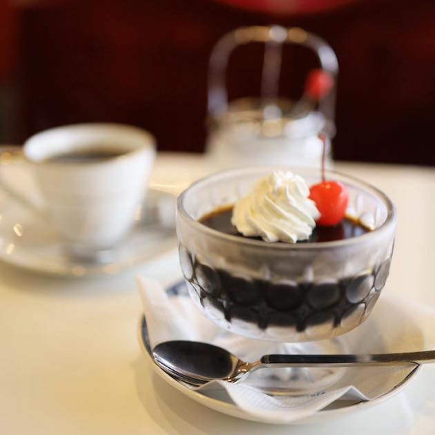 今日はコーヒーゼリーです