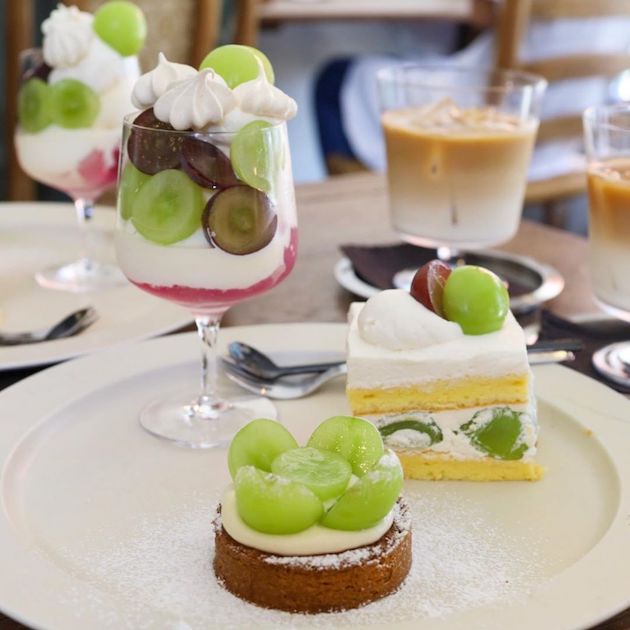 今日はシャインマスカットスイーツです