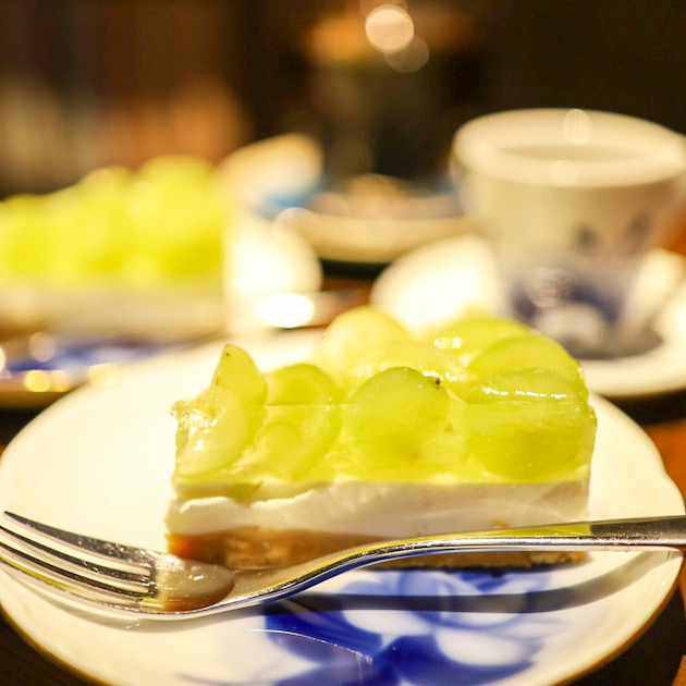 今日は季節のレアチーズケーキです