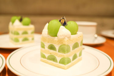 今日はマスカットショートケーキです