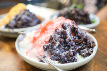 今日はかき氷です