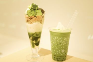 今日は抹茶生チョコレートパフェです
