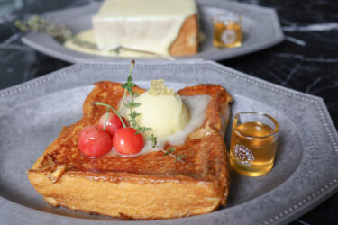 今日は季節のおやつフレンチトーストです