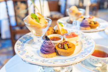 今日は秋のアフタヌーンティーセットです