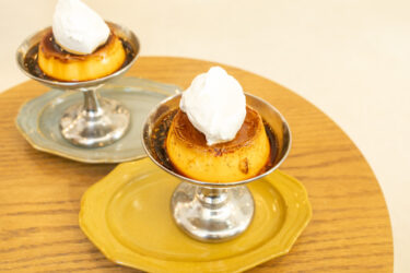 今日はかためのプリンです