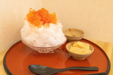 今日は生とまとかき氷です