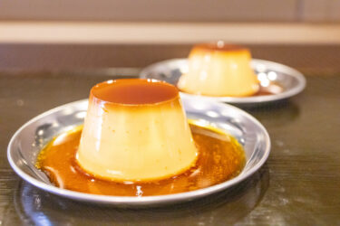 今日はカスタードプリンです