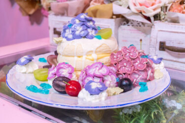 今日はチーズフラワーパンケーキ紫陽花です