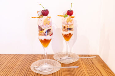 今日はアメリカンチェリーのパフェです