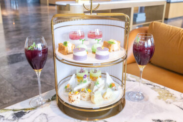 今日はラベンダーメロンアフタヌーンティーです