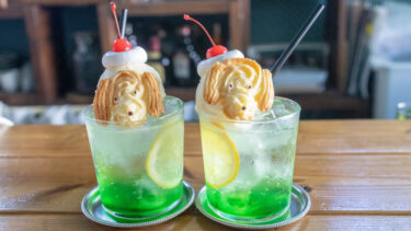 今日はクリームソーダです