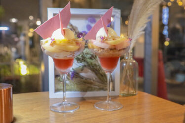 今日は晩夏に捧ぐ夏の贈り物のパフェです