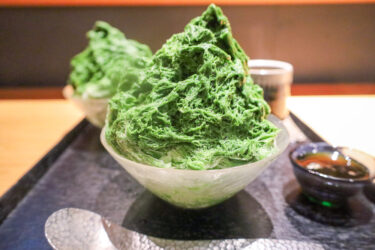 今日は抹茶の夏氷です